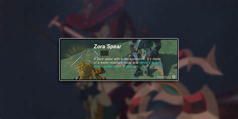 Zelda: Tears of the Kingdom - How To Get A Zora Spear