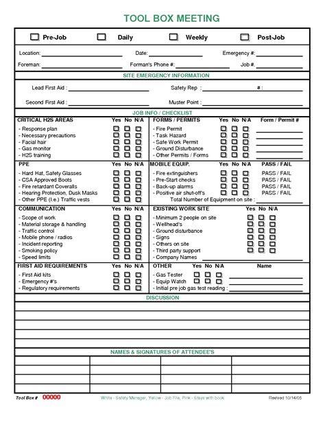 Meeting Checklist Template