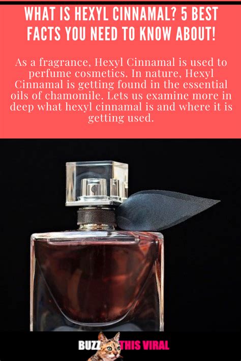 What is hexyl cinnamal? 5 Best Facts You Need To Know About! | Perfume, Essential oils, Fragrance