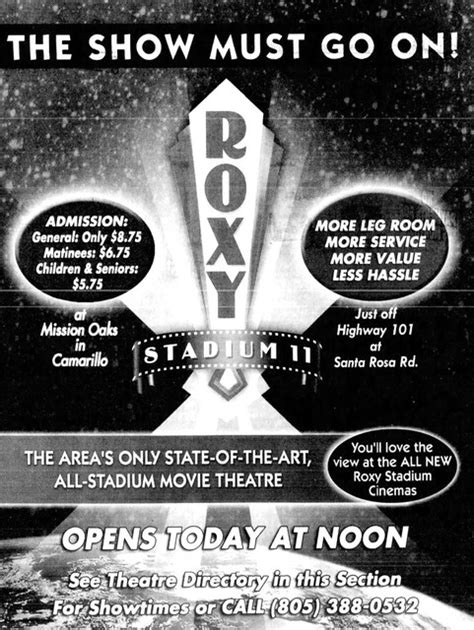 Roxy Stadium 11 in Camarillo, CA - Cinema Treasures