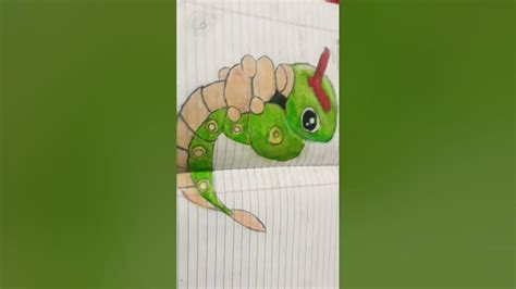 pokemon caterpie drawing🐛🐛 - YouTube