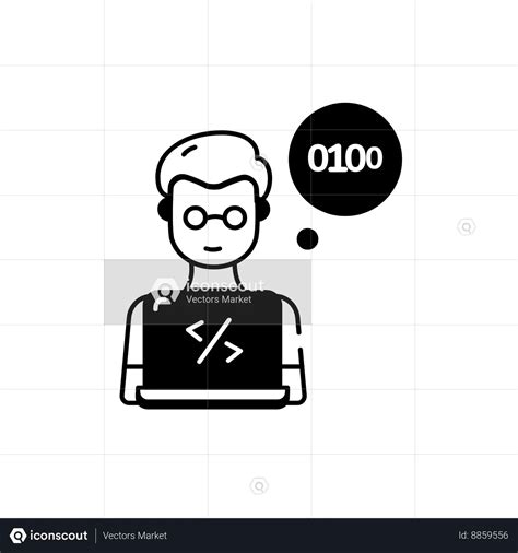 Programmer Animated Icon download in JSON, LOTTIE or MP4 format