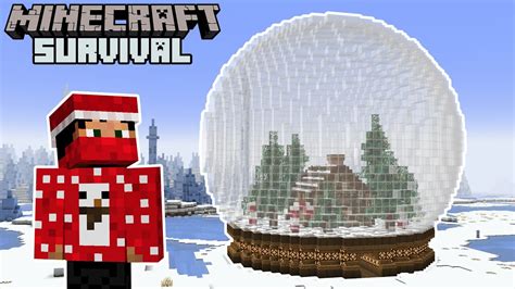 GIANT Christmas Snow Globe! - Minecraft 1.19 Survival | Episode 44 - YouTube