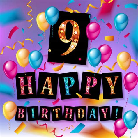 9th Birthday Parties Illustrations, Royalty-Free Vector Graphics & Clip Art - iStock