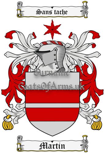 Martin (English) Coat of Arms (Family Crest) Image Download