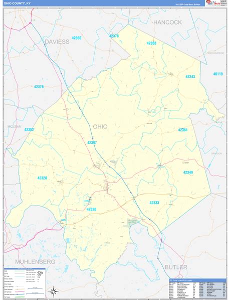 Digital Maps of Ohio County Kentucky - marketmaps.com