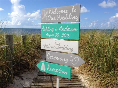 Wedding welcome sign, Aqua Beach Wedding Decor, Shoes Optional Ceremony Sign, Wedding Gift For ...