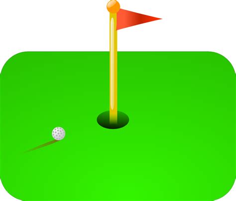 OnlineLabels Clip Art - Golf Flag