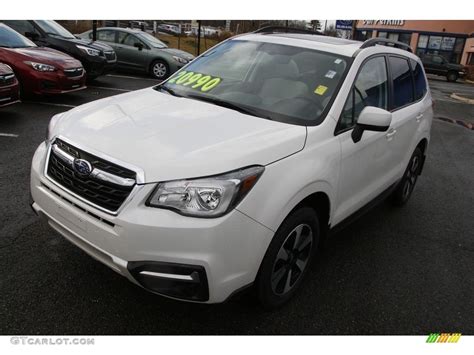 2017 Crystal White Pearl Subaru Forester 2.5i Premium #138486489 Photo ...