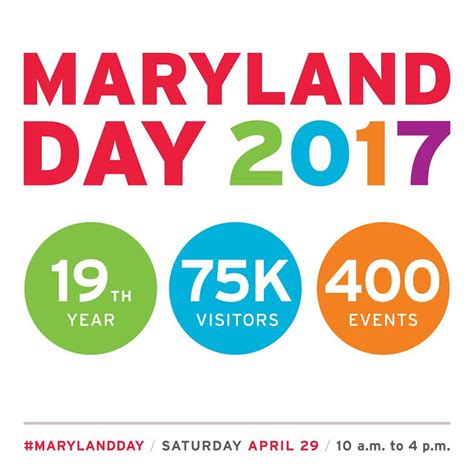 Celebrate #MarylandDay 2017 ~ Saturday April 29 - Maryland Momma's Rambles