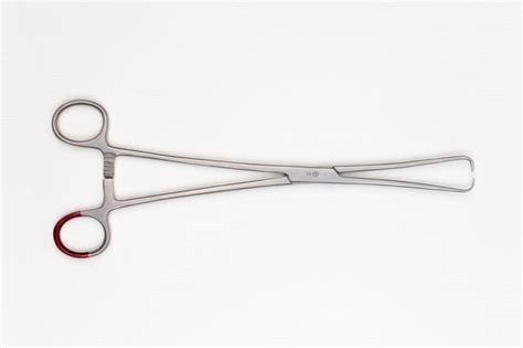 SOLO Pozzi Tenaculum Forceps 25cm - sterile - Hallmark Surgical