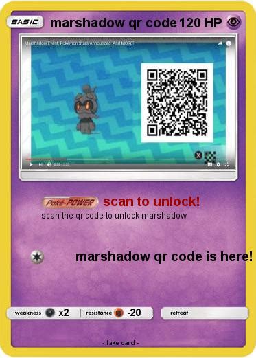 Pokémon marshadow qr code - scan to unlock! - My Pokemon Card