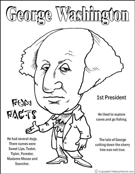 George Washington Coloring Pages - Coloring Home