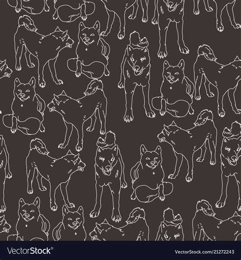 Shiba inu Royalty Free Vector Image - VectorStock