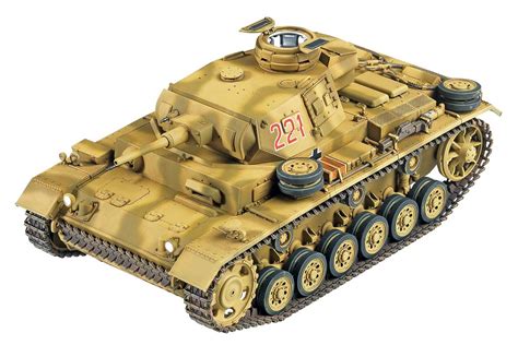 Buy 1/35 German Panzer III Ausf.J North Africa #13531 ACADEMY HOBBY MODEL KITS Online at ...