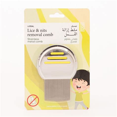 Liceal, Lice & Nits Removal Comb, Stainless Metal - 1 Pc price from al ...