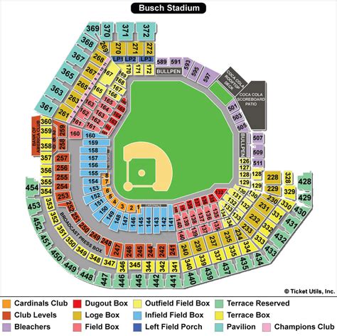 St Louis Cardinals Stadium Seating Map | Paul Smith