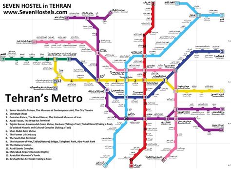 Tehran Metro is the most popular means of public transportation in Iran's capital and you can ...