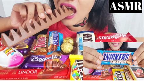 ASMR*CHOCOLATE EATING*NO TALKING* CRUNCHY CHEWY (Chocolate bar EATING SOUNDS) - YouTube