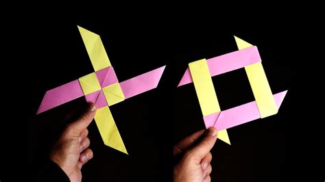 Paper Transforming Ninja Star | Origami Boomerang | Paper Craft - YouTube