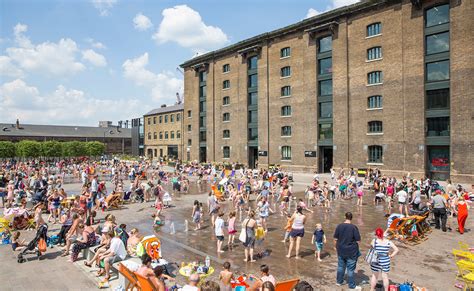 Granary Square fountains in the AJ