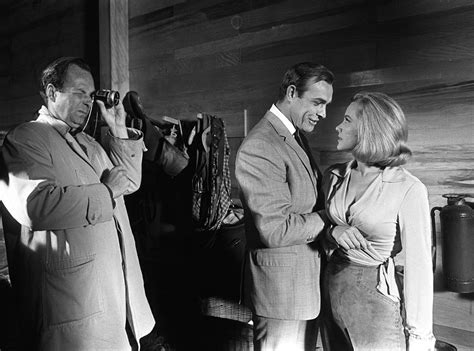 Sean Connery & Honor Blackman in Goldfinger from James Bond: Behind the Scenes | E! News