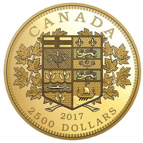 2017 $2500 A Tribute to the First Canadian Gold Coin - Pure Gold Coin | Canadian gold coins ...