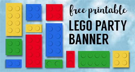 Lego Banner {Lego Party Printables} - Paper Trail Design