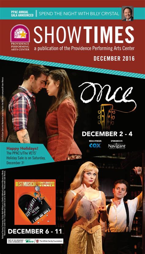 December 2016 Showtimes by Providence Performing Arts Center - Issuu