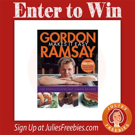 Win the Entire Gordon Ramsay Cookbook Collection - Julie's Freebies