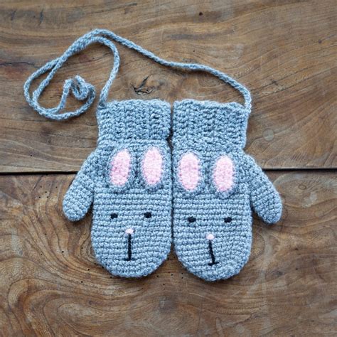 crocheted child's animal character mittens by eka | notonthehighstreet.com