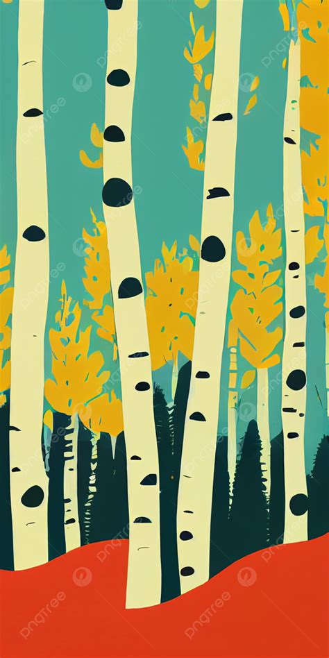 Birch Tree Forest Wallpaper