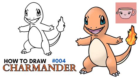 How To Draw Charmander | Pokemon #004 | Easy Step By Step Drawing Tutorial