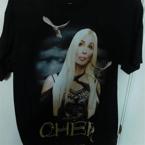 Cher Living Proof Farewell 2002 Tour T Shirt Size L - Gem