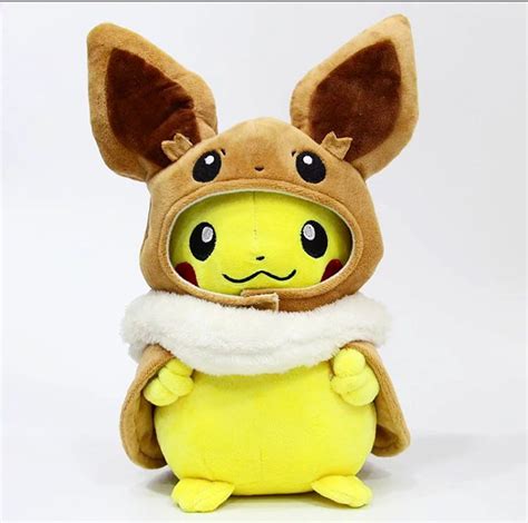 Pikachu Eevee Plush Toy Plushie Pokemon Cosplay | Etsy