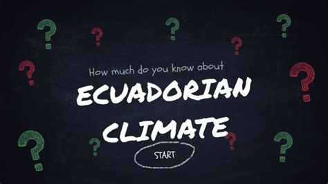 CLIMATE ZONES ECUADOR