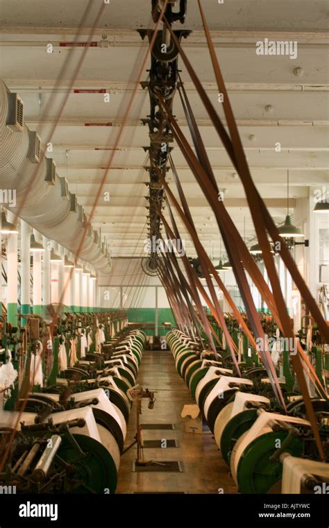 Weave room with operating looms Boott Cotton Mills Museum Lowell ...