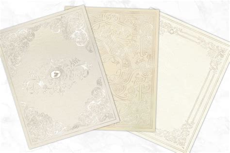 Gilded White Book Covers (573271) | Textures | Design Bundles