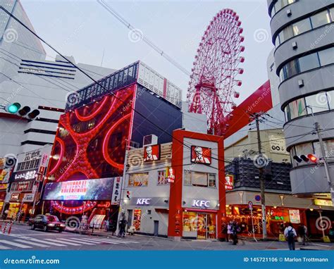 View of Hep 5 Ferris Wheel in Osaka Editorial Photo - Image of ...