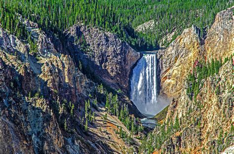 The Falls at Yellowstone Grand Canyon Photograph by Brian Shaw - Pixels