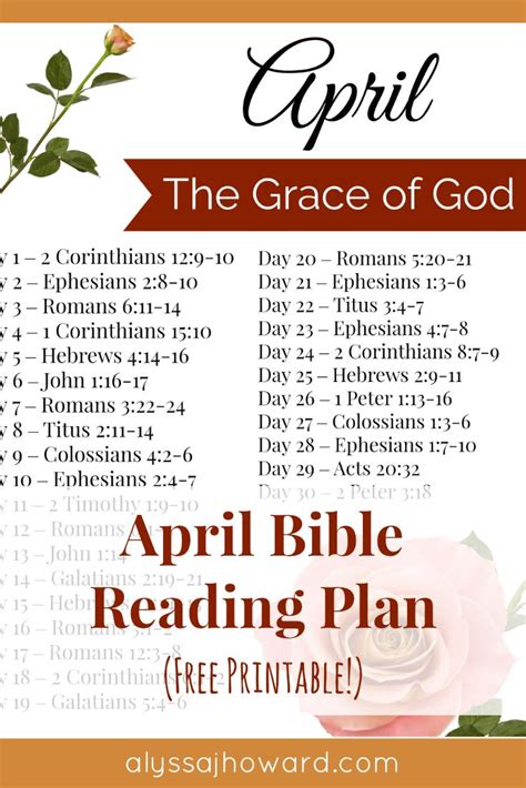 10 Bible Verses Defining God's Grace | Free Printable Bible Reading Plan