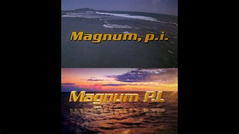 Magnum P.I. 2018 Opening Intro -1980's style - YouTube | Intro, Magnum ...