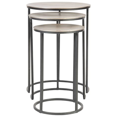 Uttermost Accent Furniture - Occasional Tables Erik Metal Nesting Tables, Set of 3 | Wayside ...
