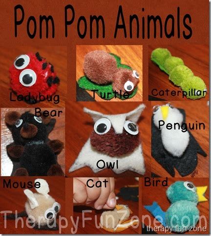 Pom Pom Animals - Therapy Fun Zone