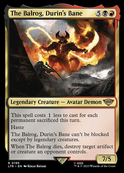 The Balrog, Durin's Bane Combos | EDH-Combos.com