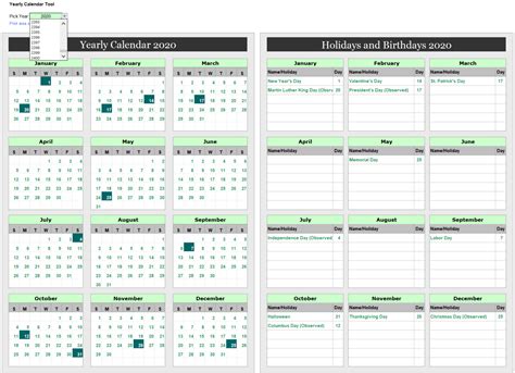 How Do I Create A Yearly Calendar In Excel Without A Template ...