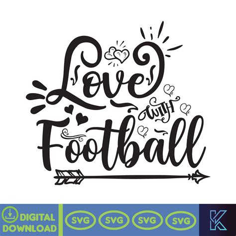 Football Svg, Football Svg, Football Png, Football Clipart, - Inspire ...