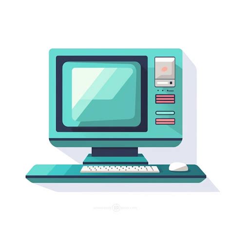 Premium Vector | Computer technology pc screen desktop isolated ...