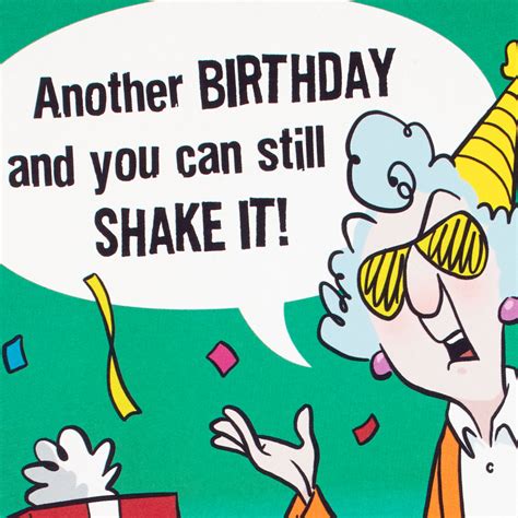 Maxine™ You Can Still Shake It Funny Pop Up Birthday Card - Greeting ...