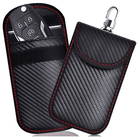 Key Fob Pouch(2 Pack), Upgraded Signal Blocking Key Fob case, Key Fob Protector Pouch,Anti-Theft ...